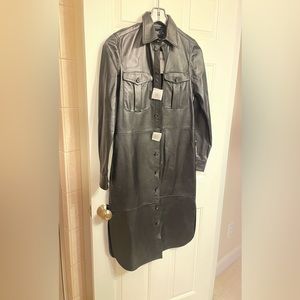 Ralph Lauren long 100% leather coat size 2 and 10